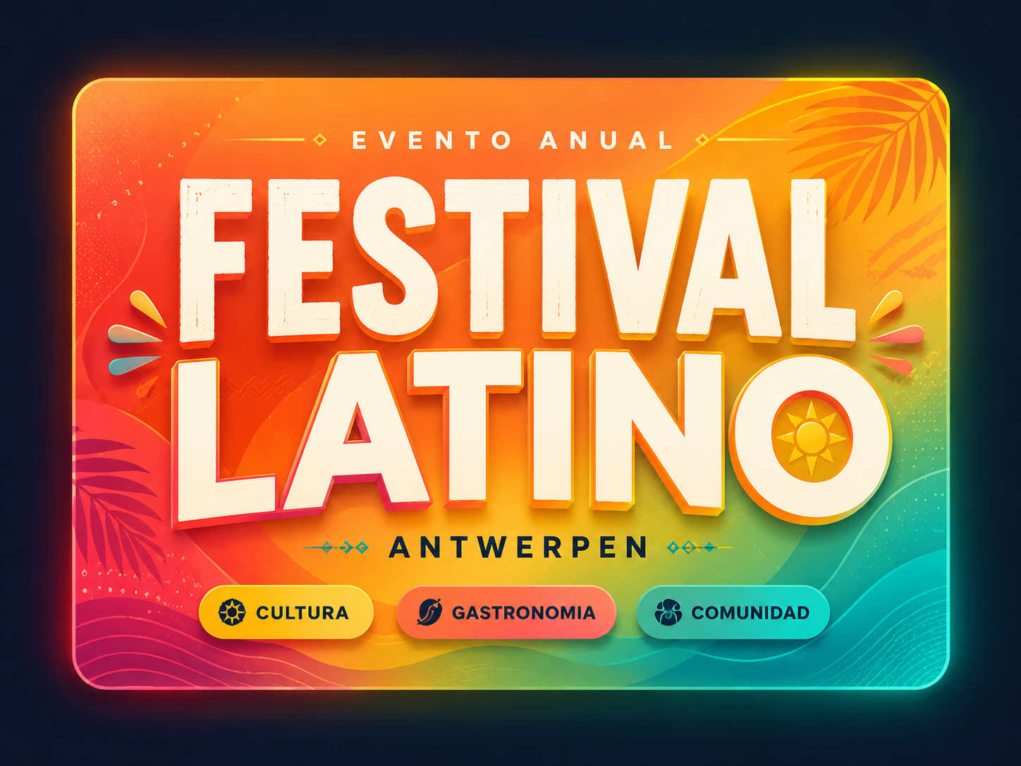 Flyer Festival Latino Antwerpen 2026